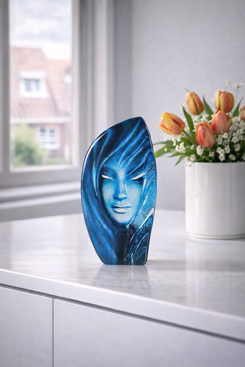 Mats Jonasson Noviata Staande Vloervaas - Blauw - Voor Binnen