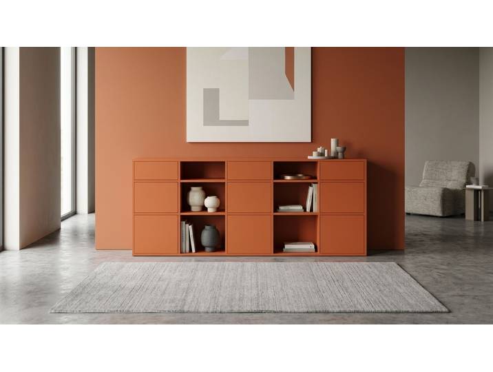 Oranges Sideboard mit vielen Optionen wie vom Tischler, Orange Kommode MDF Lackiert Signal­orange