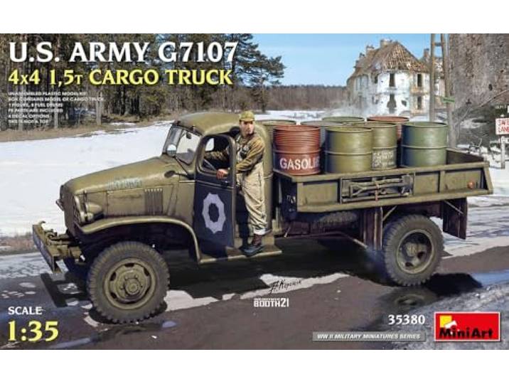 Miniart MIN35380 1:35 - US Army G7107 4X4 1,5t vrachtwagen ongeverfd