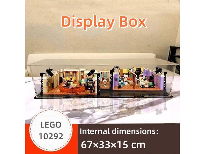 Vitrine en acrylique pour appartements Friends Lego 10292 / 42141, voiture de course McLaren F1, boîte de rangement transparente anti-poussière