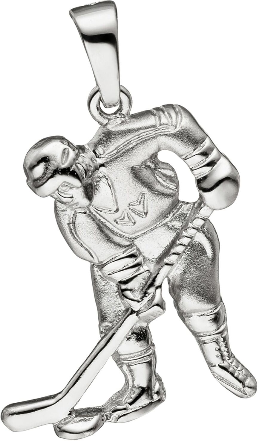 Kettenanhänger JOBO "Anhänger Eishockeyspieler", silber (silber 925), Schmuckanhänger, Damen, Silber 925 (Sterlingsilber), Kettenanhänger, 925 Silber