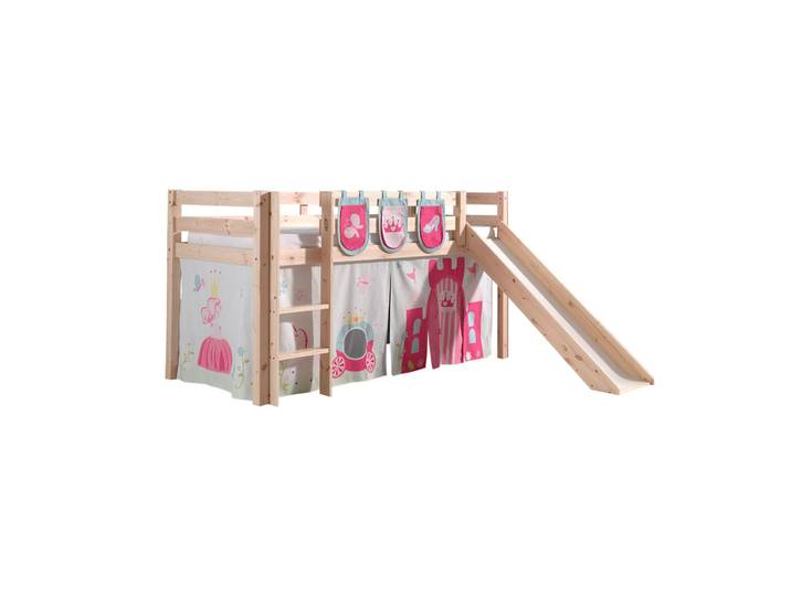 Halbhohes Bett Princess mit Rutsche