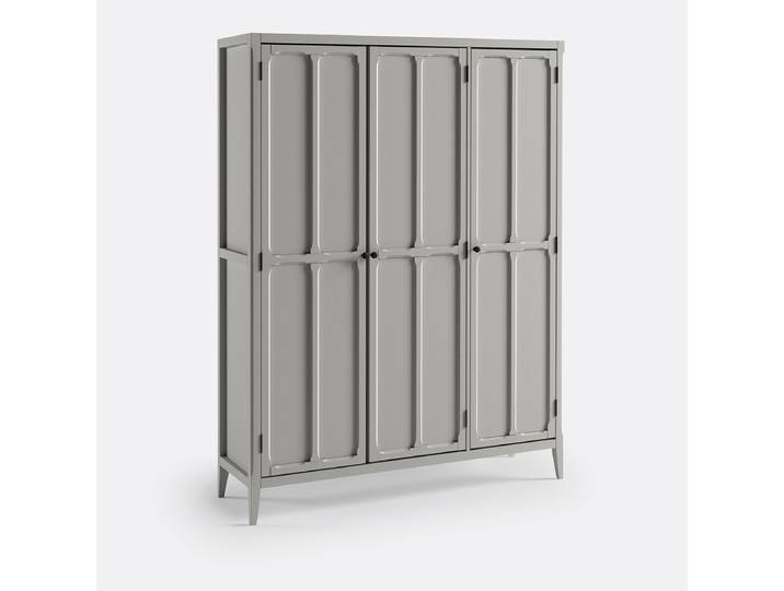 LA REDOUTE Armoire 3 portes, Eugénie Gris Clair