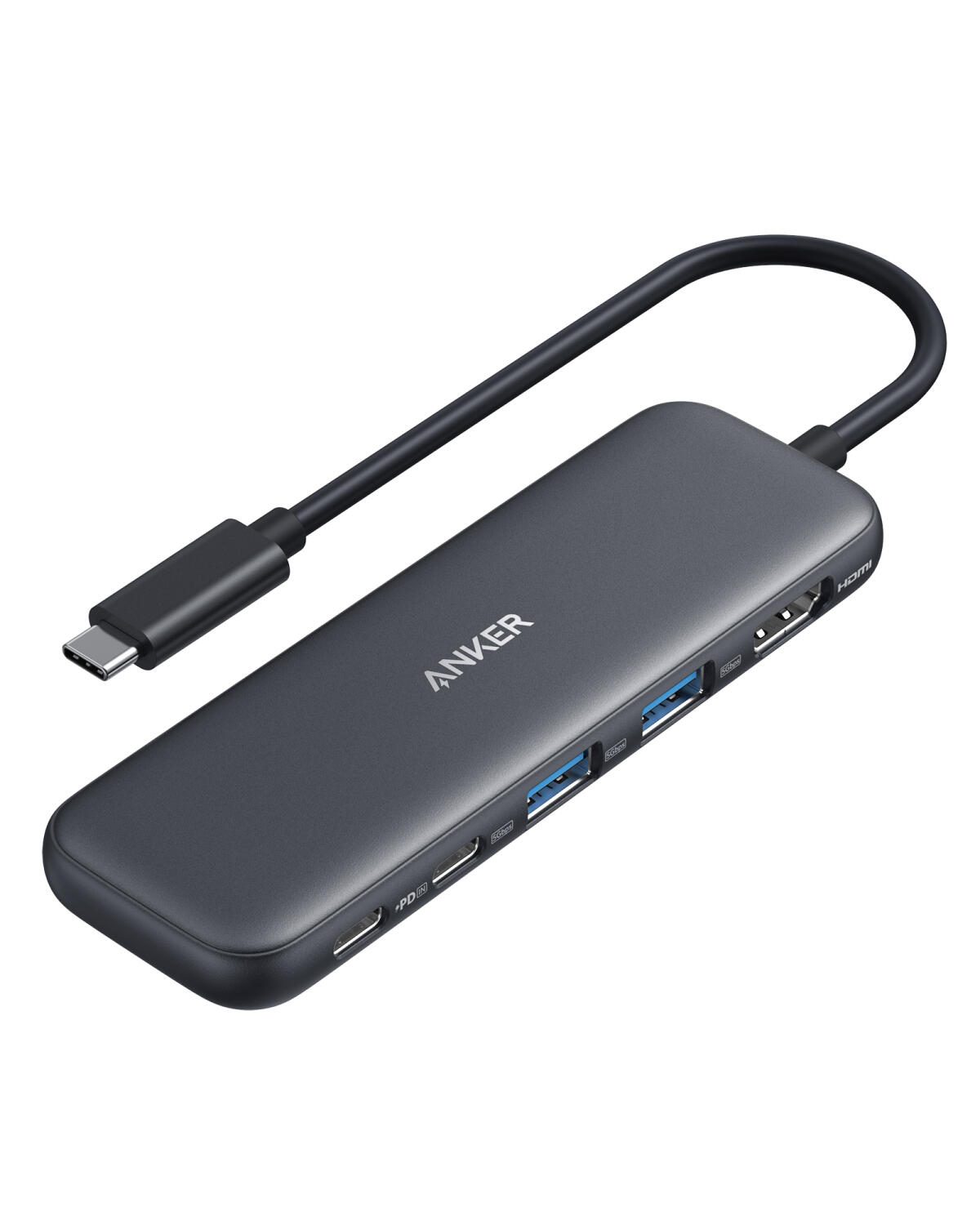 Anker 332 USB-C Hub Dockingstation 85W, 5in1, Schwarz A8355H11
