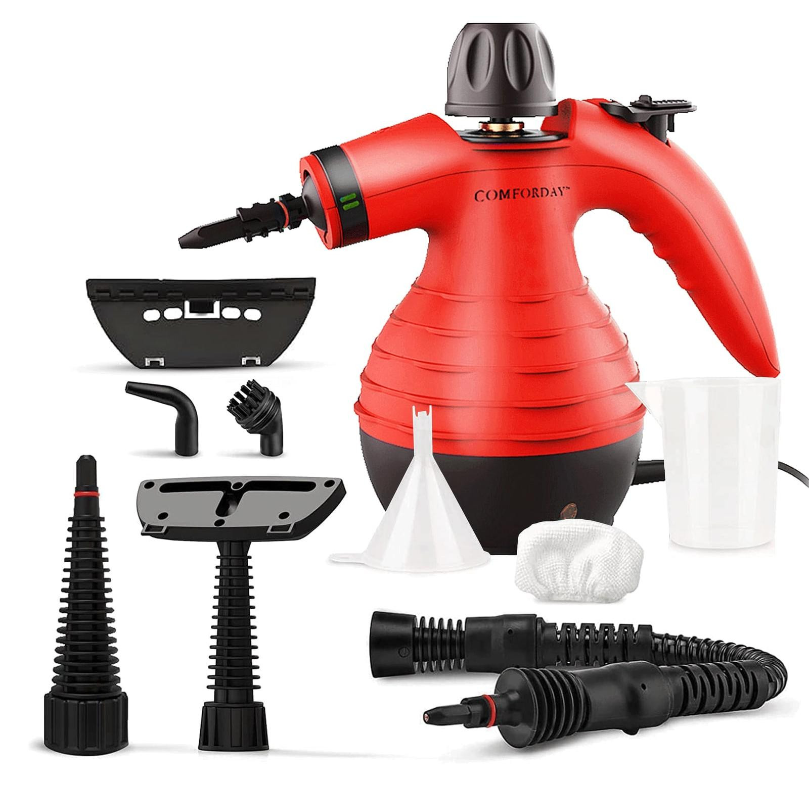 Multifunctionele handstoomreiniger met 9 accessoires, 1050 W, voor tapijt en auto