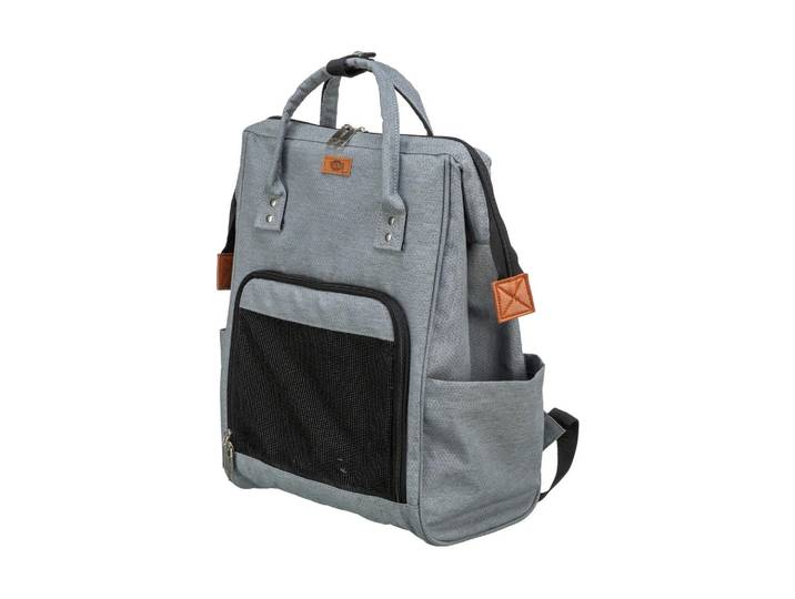Tiertransporttasche TRIXIE Ava für Hunde bis 10 kg , grau, B:20cm H:42cm T:32cm, Polyester, Tiertransportbehälter, Tiertransporttasche