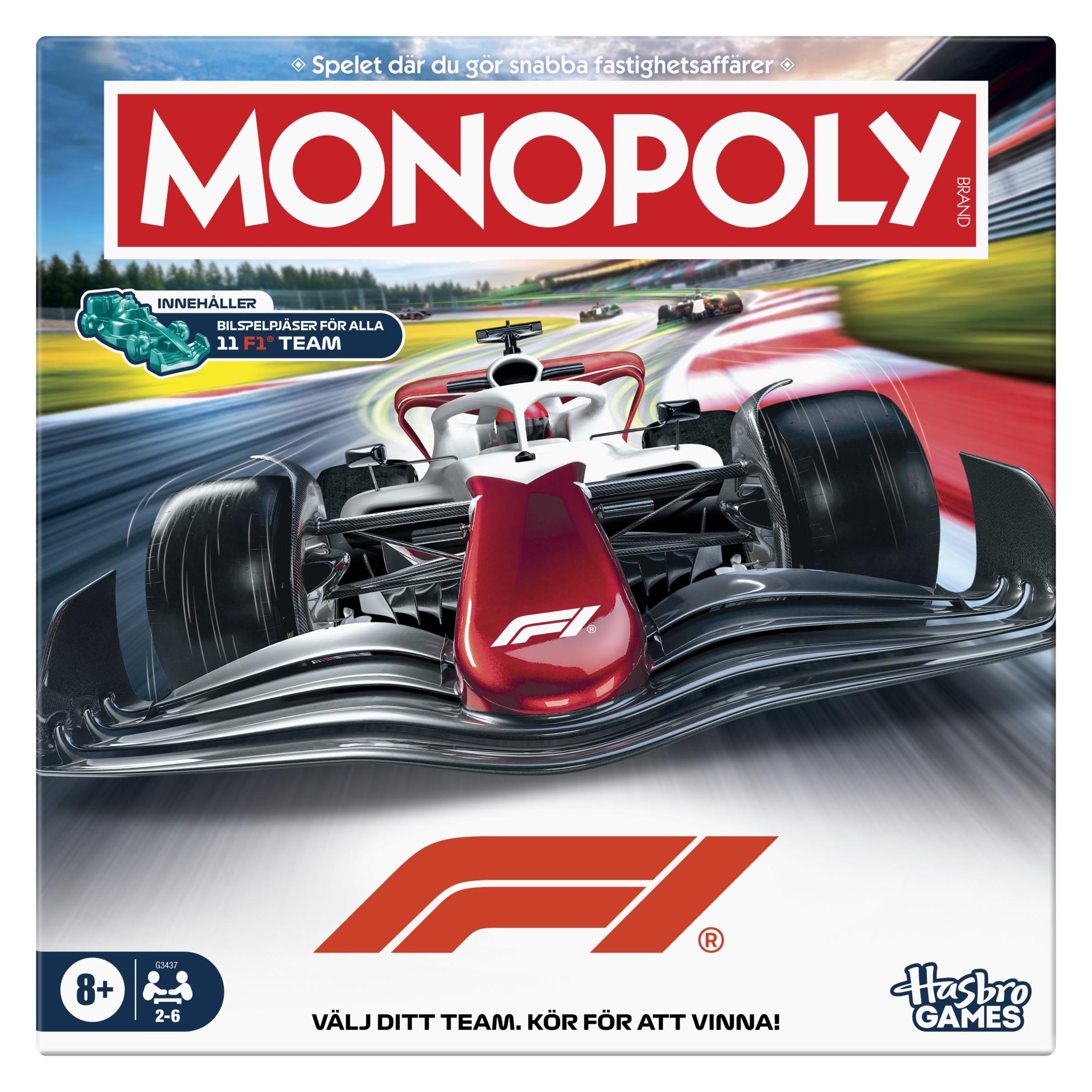 Hasbro Gaming Braetspil Monopoly Formula 1 (SE) (Schwedisch) (G34371060)