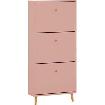 Schuhschrank SCHILDMEYER "Bjarne, Schuhschrank, Made in Germany, B: 60 cm", rosa (apricot), B:59,8cm H:131cm T:19,5cm, FSC-zertifizierter Holzwerkstoff, Schränke, Schuhschrank, Solide Verarbeitung - Dieses Produkt ist in Deutschland gefertigt
