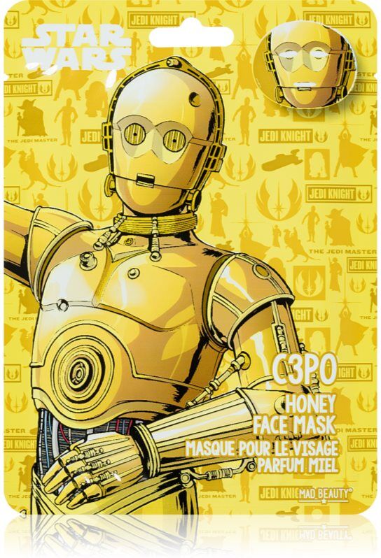 Mad Beauty Star Wars C3PO moisturising face sheet mask with honey 25 ml