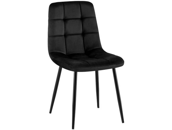 CLP Stuhl Samt Schwarz, Metall, 45x84x55 cm, Esszimmer, Stuhl
