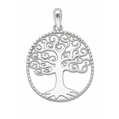 Kettenanhänger ADELIA´S "Anhänger Baum des Lebens 925 Silber", silber, Schmuckanhänger, Damen, Silber 925 (Sterlingsilber), Kettenanhänger, Silberanhänger Lebensbaum