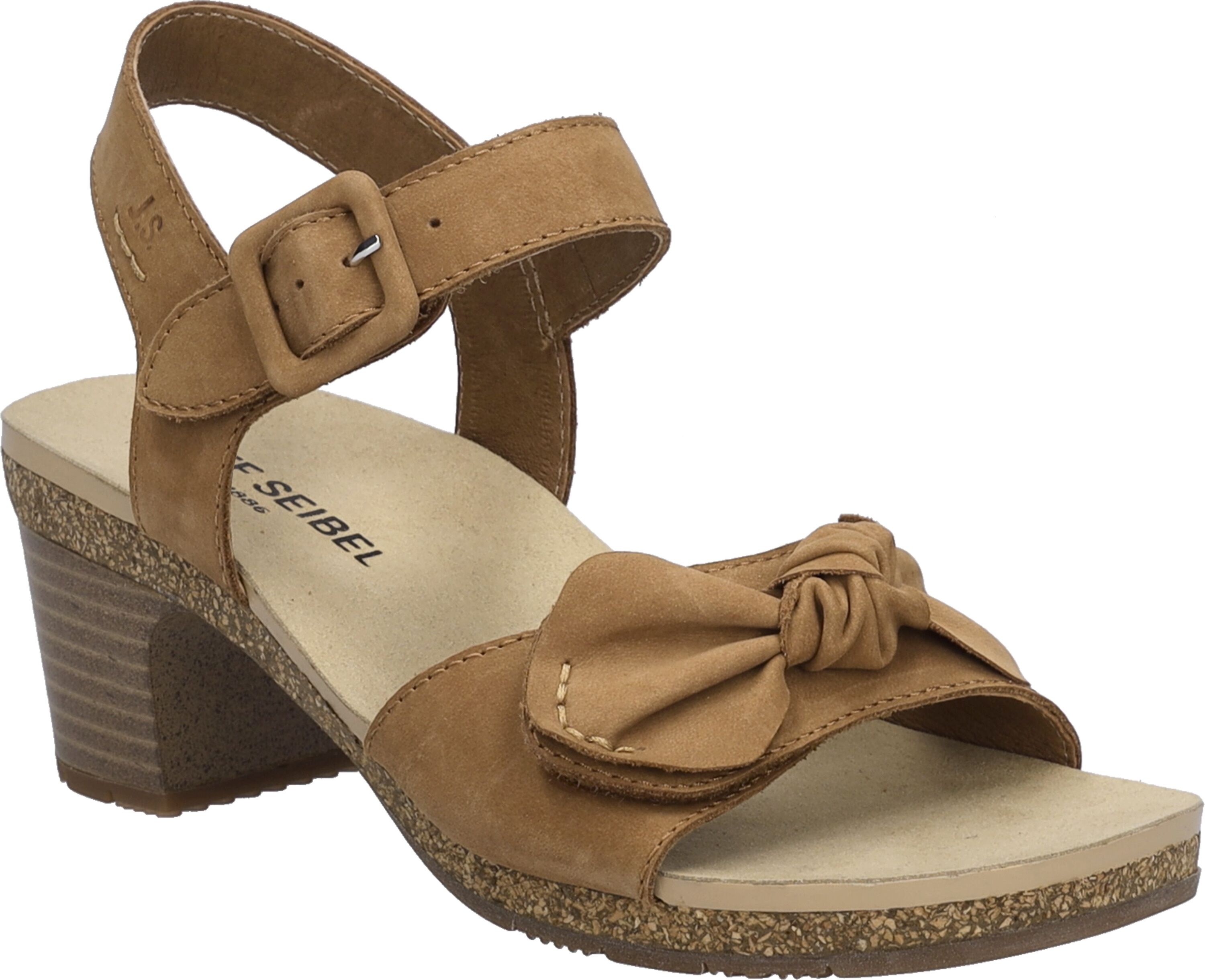Sandale JOSEF SEIBEL "Grace 11, nuss", Damen, Gr. 38, braun (nuss), Obermaterial: 100% Rindsleder Leather cow., Schuhe Sandale