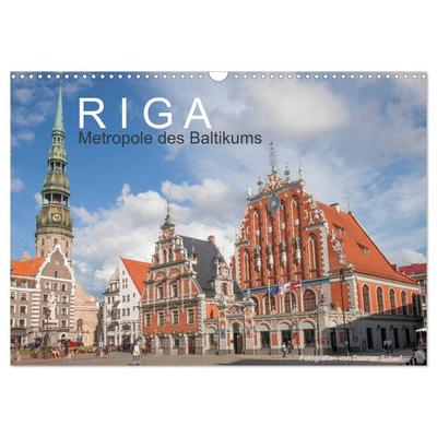 Riga - Metropole des Baltikums (Wandkalender 2026 DIN A3 quer), CALVENDO Monatskalender