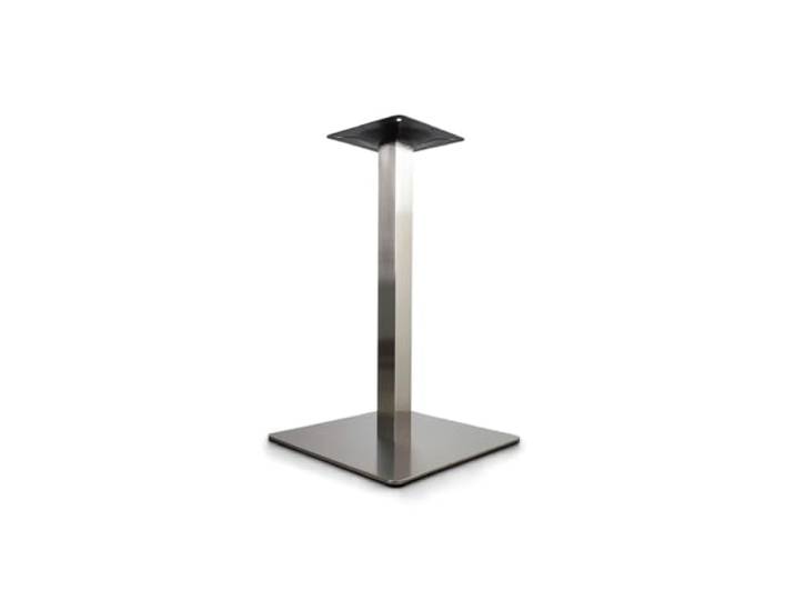 ATM Tischgestell 730mm Quadratisch Gebürstertes Nickel Tischgestell Edelstahl, kompakt, stabil, elegant, Küche, Möbel, rostfrei
