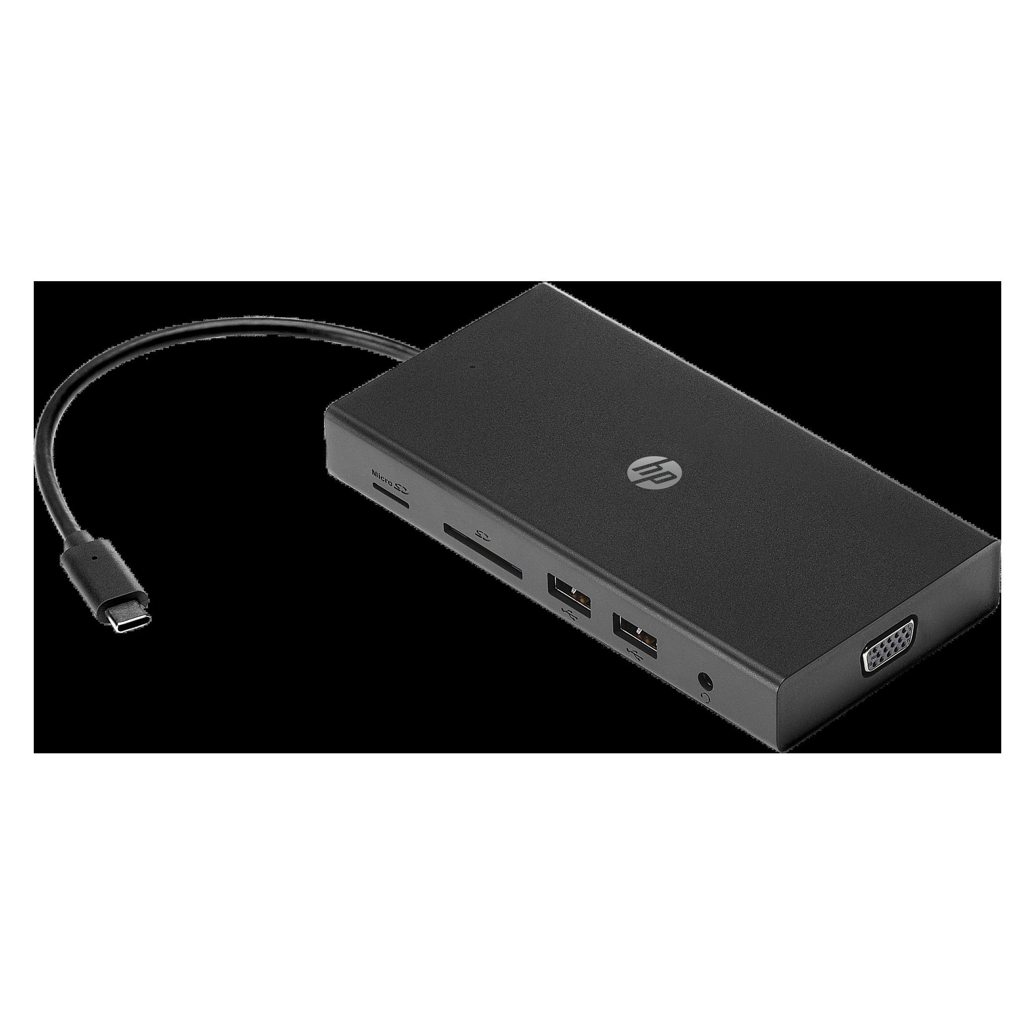 HP Travel Multi Port Hub (USB-C, 7 Ports) (1C1Y5AA#ABB)
