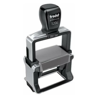 Trodat Textstempel, individualisierbar 5204 selbstfärbend schwarz mit Logo (320965)