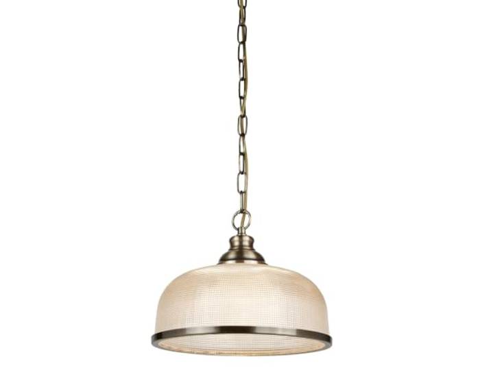 Bistro Ii, 1Flammiger Pendelleuchte, Antik Messing, Halophan-Glas Antique Brass