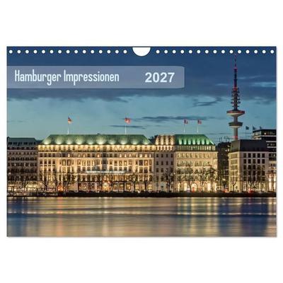 Hamburger Impressionen 2027 (Wandkalender 2027 DIN A4 quer), CALVENDO Monatskalender