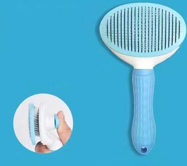 Perfect Picks Market Stainless Steel Pet Dog Hair Brush, Cat Comb Grooming Tool For Long Hair, Cleaning Pets Care Accessories blue