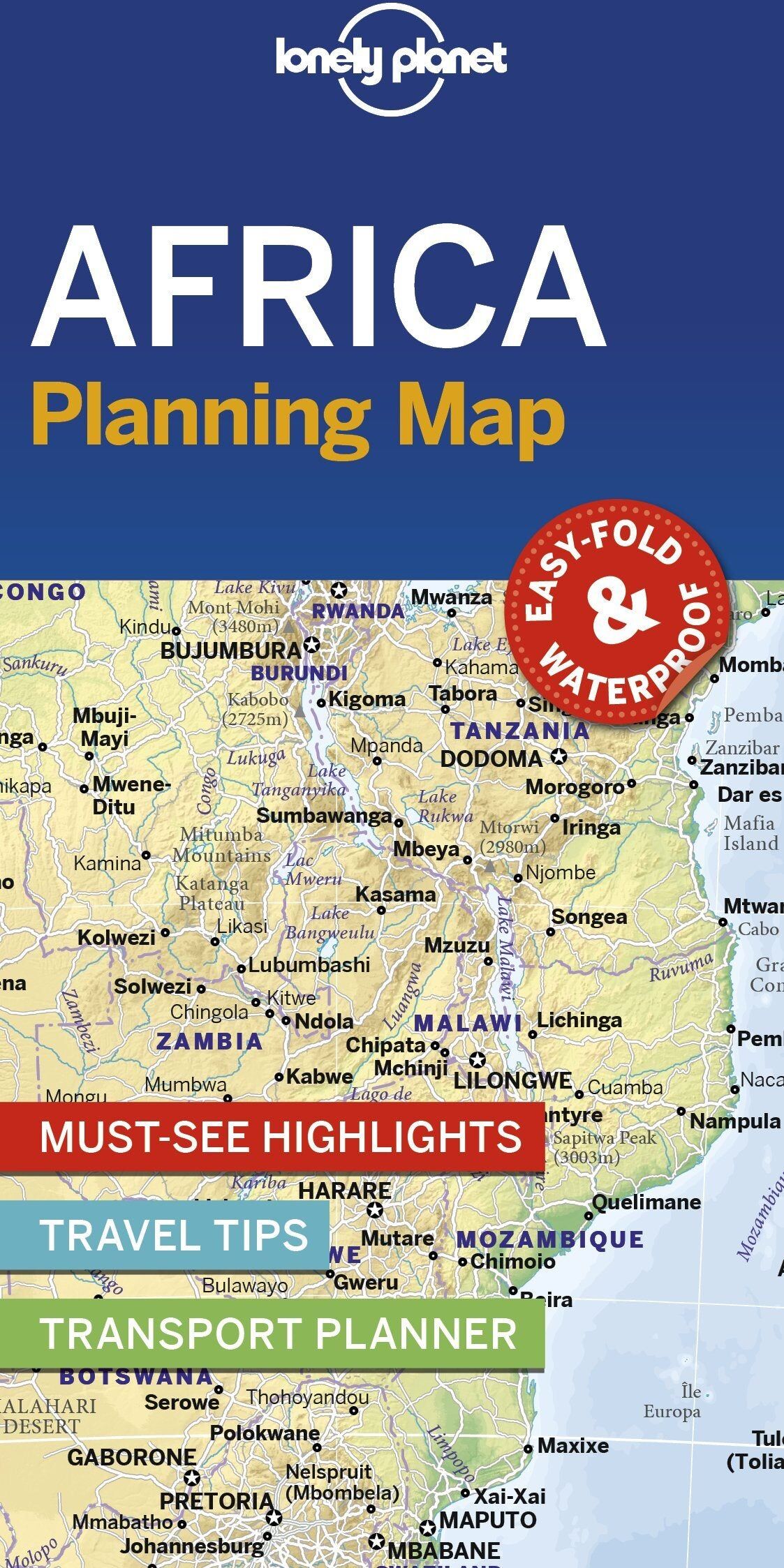 Lonely Planet EN Carte de planification (en anglais) - Africa   Lonely Planet