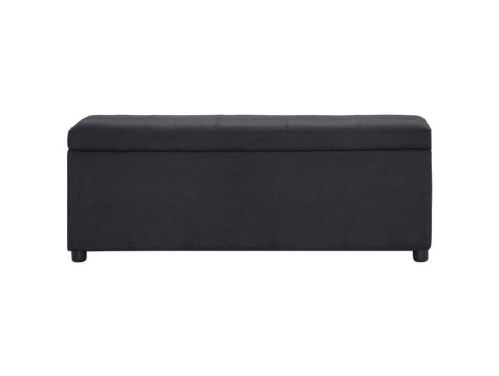 SOLOM@Banc avec compartiment de rangement Banquette de salon - banc de stockage 116cm Noir Polyester Sep27842
