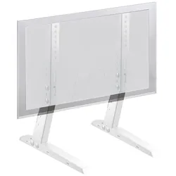 myWall Universal Standfuss für Flachbildschirme (35 kg, 13" - 37"), TV Ständer, Weiss