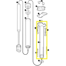 Crankbrothers Highline 3 Quill Assembly Schafteinheit, 27.2Mm 60Mm/270Mm Länge