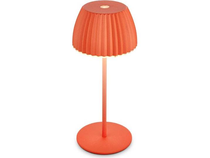 BRILONER - Riffle Mini LED Tischlampe kabellos IP44 mit Lichtkante, Touchdimmer,