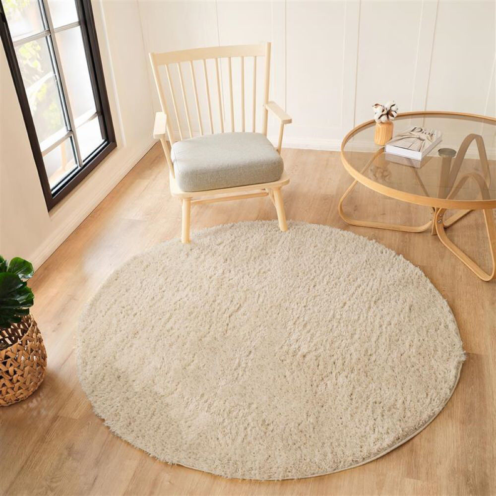 Brayden Studio Astaryanza Area Rug Beige Round 160cm