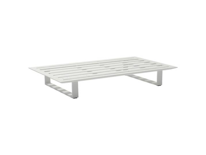 Amatio Sitzbank, Weiß, Metall, 178x101x25 cm, Gartenmöbel, Gartenbänke, Gartenbänke