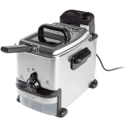 Tefal® Pro Fry Oleoclean FR7016 Fritteuse silber/schwarz
