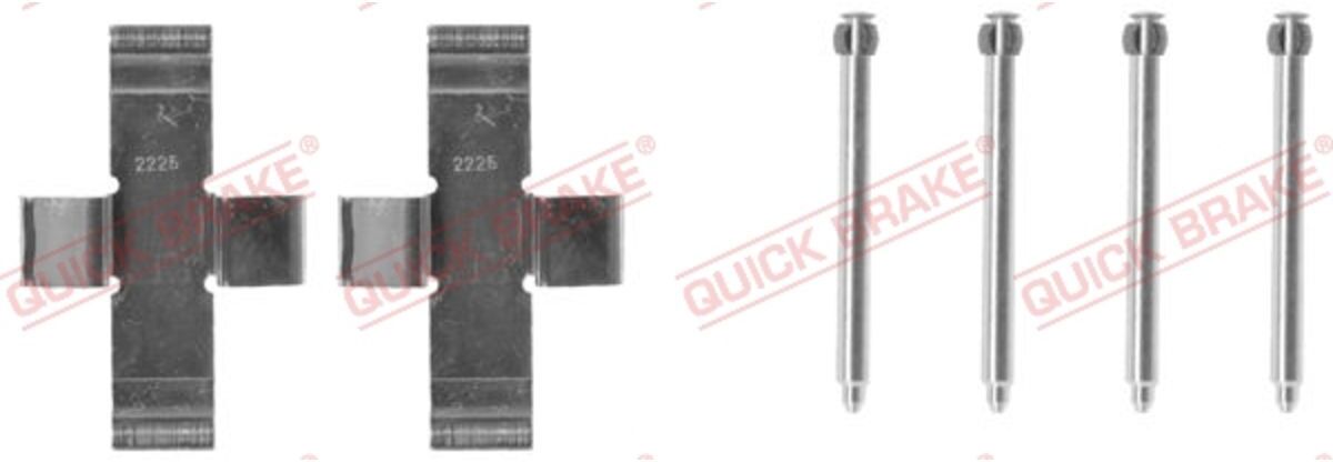 Zubehörsatz, Scheibenbremsbelag QUICK BRAKE 109-0916