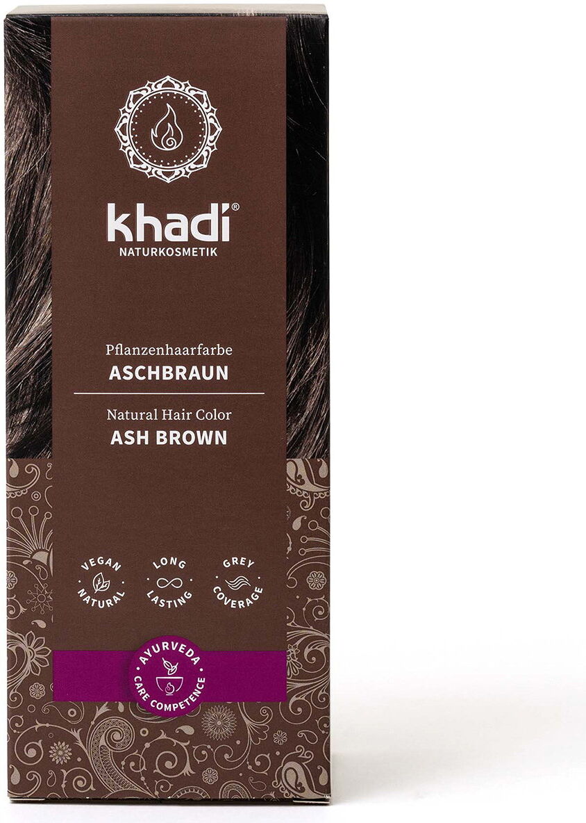100g khadi Pflanzenhaarfarbe Aschbraun