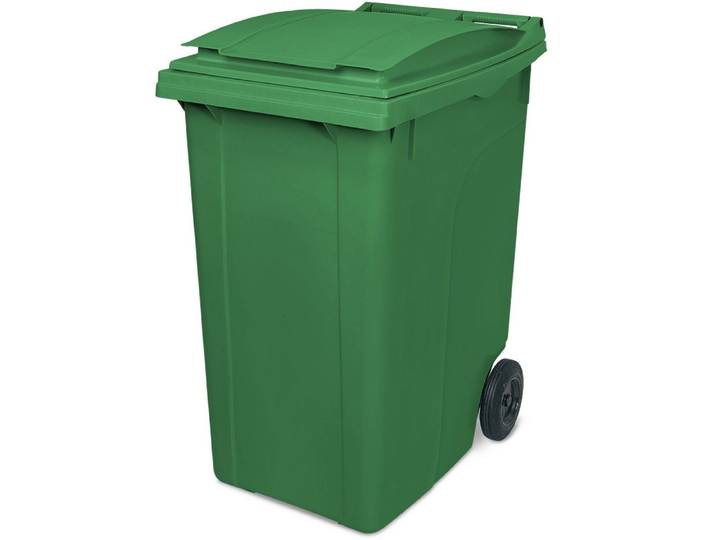 BRB-Lagertechnik Mülleimer 360 Liter Mülltonne, HxBxT 1090x620x860, Genormte 360 Liter Mülltonne
