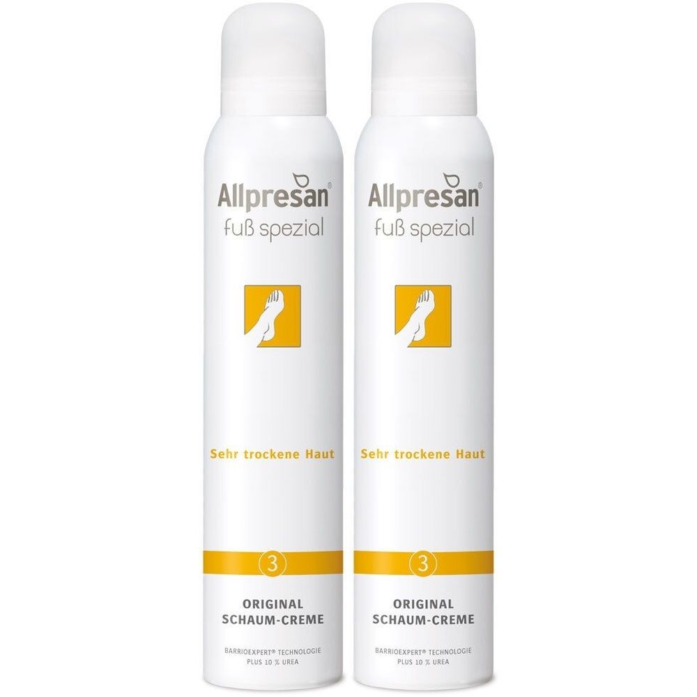 Allpresan Fuß spezial Nr.3 sehr trock.Haut Schaum 2x 2x200 ml