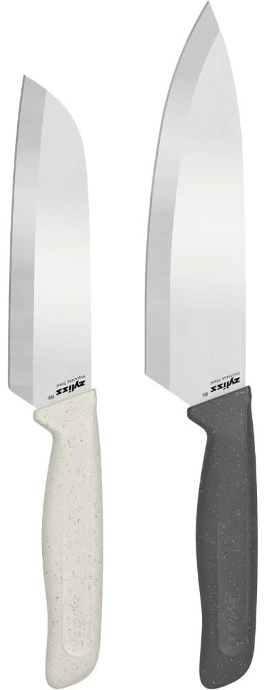Dripio 2-delige Keukenmes set met Koksmes en Santoku mes van roestvrij staal
