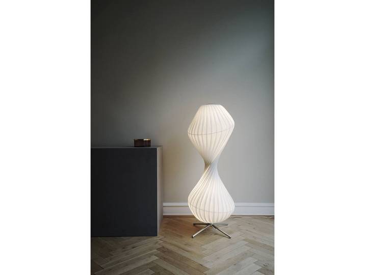 TR32 Stehleuchte 40x110 PC/Nonwoven White - Tom Rossau - Wohnzimmer - Kunststoff