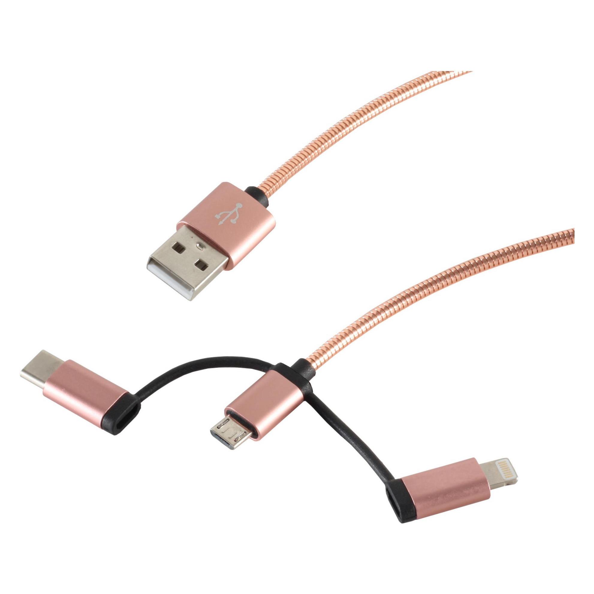 Shiverpeaks 14-50074 1m USB A Micro-USB B Männlich Männlich Rose Gold USB Kabel (1 m, USB 2.0) (14-50074)