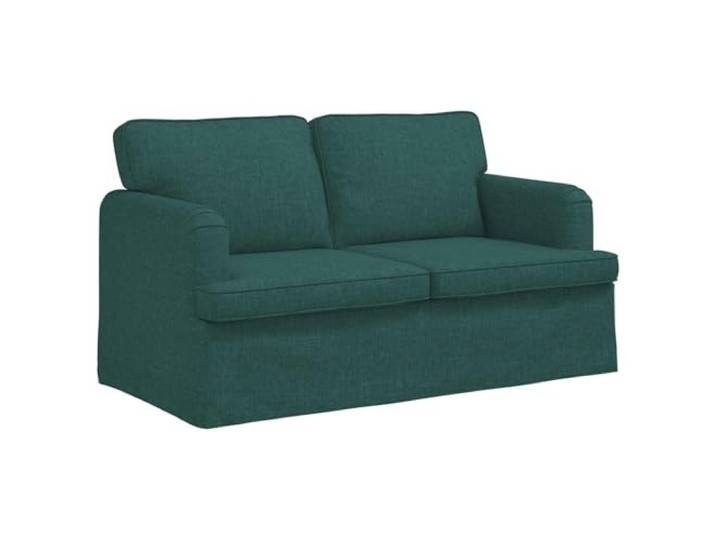 Todiikf Zweisitzer Sofa Modulsofa Stoff 144x80x85 cm Dunkelgrün Ergonomisches Modulsofa mit Stoffbezug und Metallgestell, ideal für Wohnzimmer und Schlafzimmer.