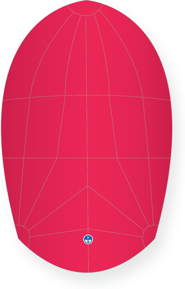 North Sails TEMPEST CS-4L SPINNAKER Red