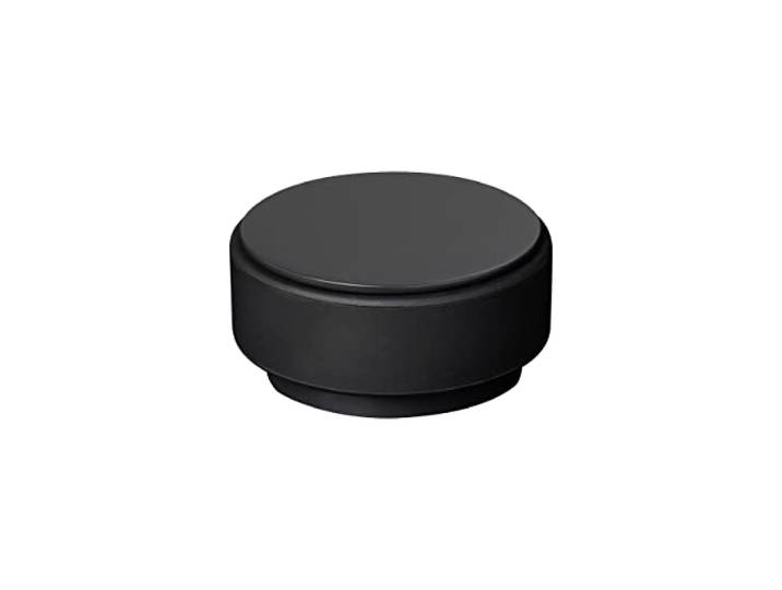 blomus Butée de porte - 1 kg - En acier inoxydable - 9 x 4\,5 cm - Avec anneau en caoutchouc (anthracite)