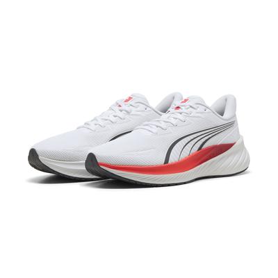 Trainingsschuh PUMA "Pounce Lite 2 Laufschuhe Erwachsene", Damen, Gr. 40.5, rot (weiß ultra rot rhythm), Obermaterial: Synthetik, Textil. Futter: Textil. Innensohle: Textil. Laufsohle: Gummi