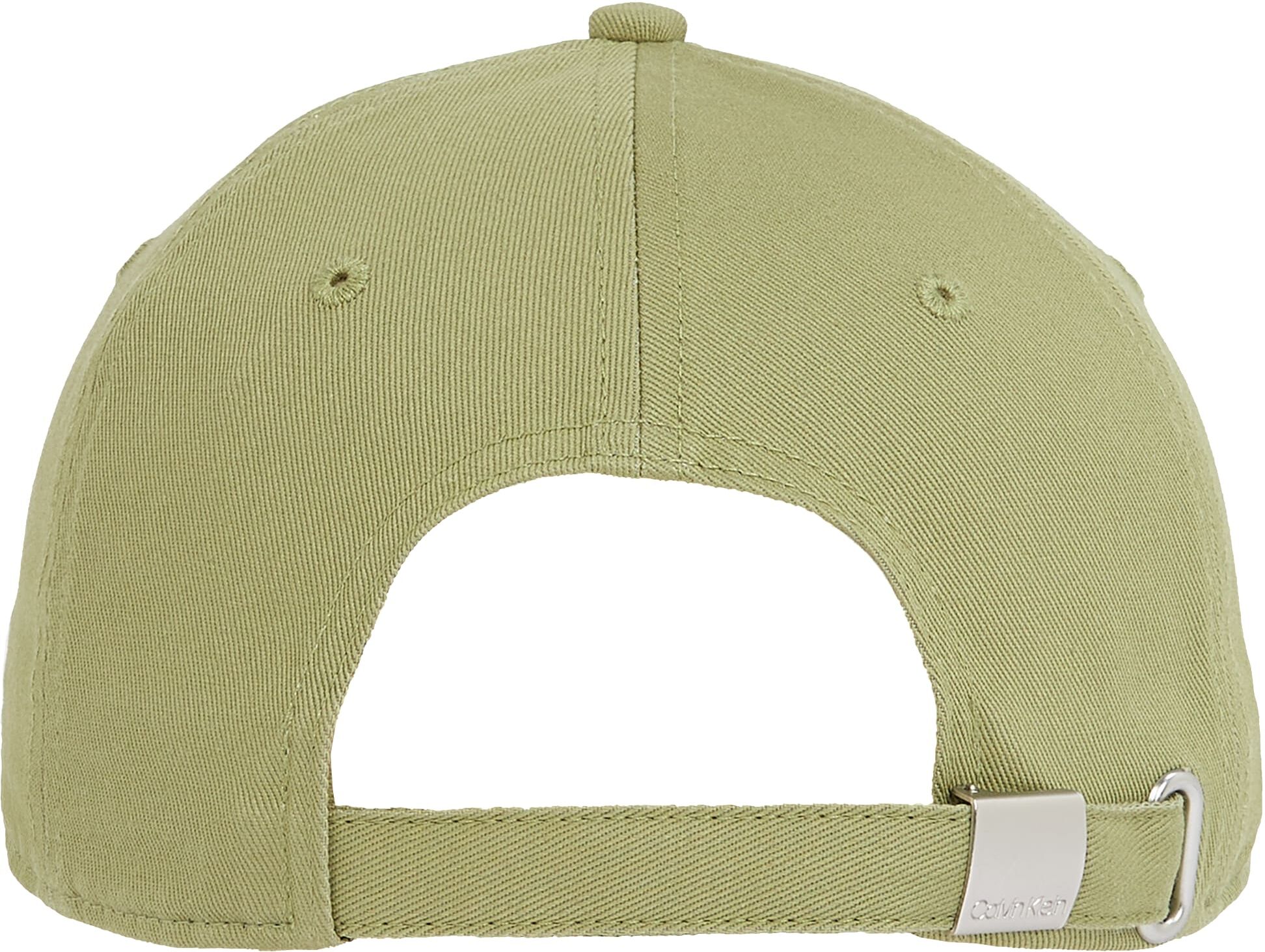 Baseball Cap CALVIN KLEIN JEANS "MONO LOGO EMBRO CAP", Herren, grün (tea), Stoff, Baumwolle, unifarben, Caps Baseball Cap, mit Logostickerei
