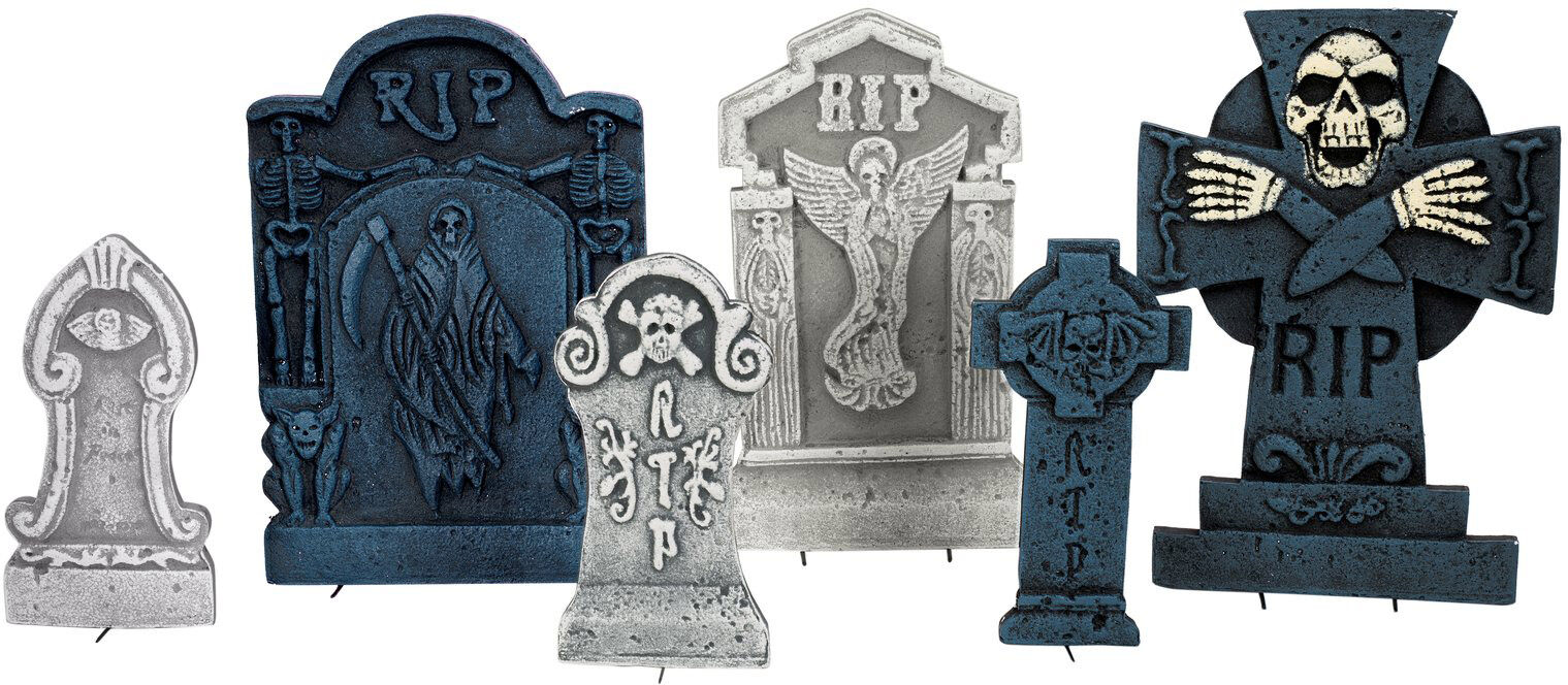 Europalms Halloween Grabsteinset "Friedhof