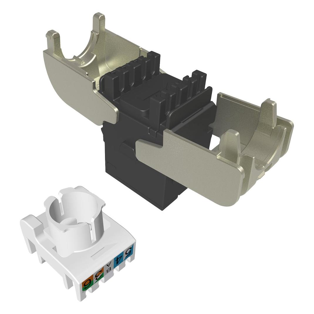 Solarix Selbstschneidende Keystone-Buchse CAT6A UTP SXKJ-10G-UTP-RAL-SA, RAL-FIT-Module, Component Level (Keystone Modul) (25286906)