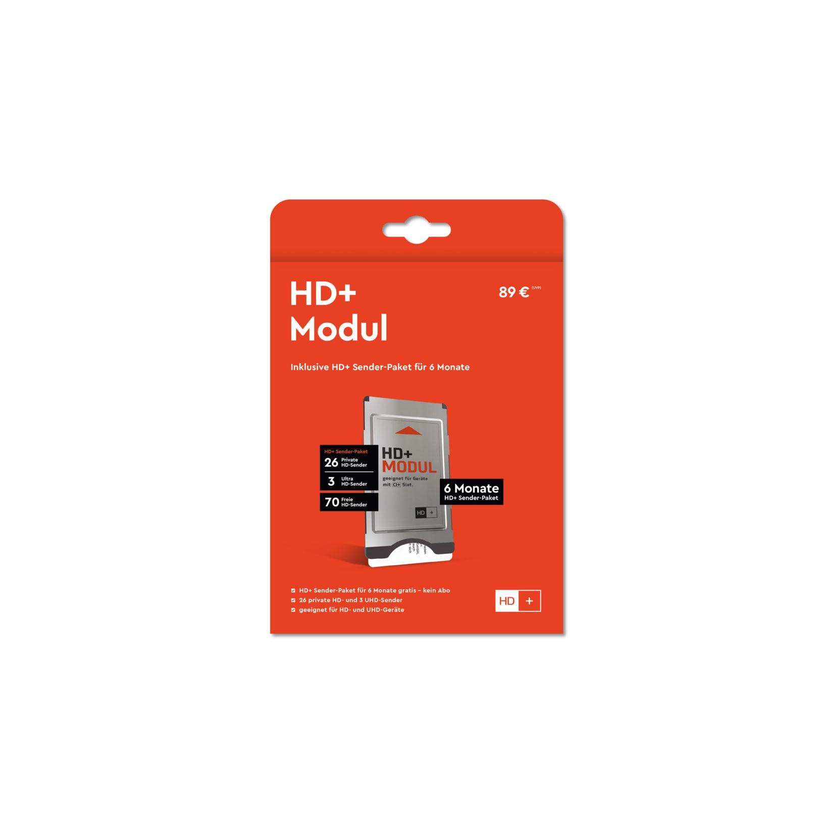 HD plus HD+ Modul inkl. 6 Monate HD+ Sender-Paket