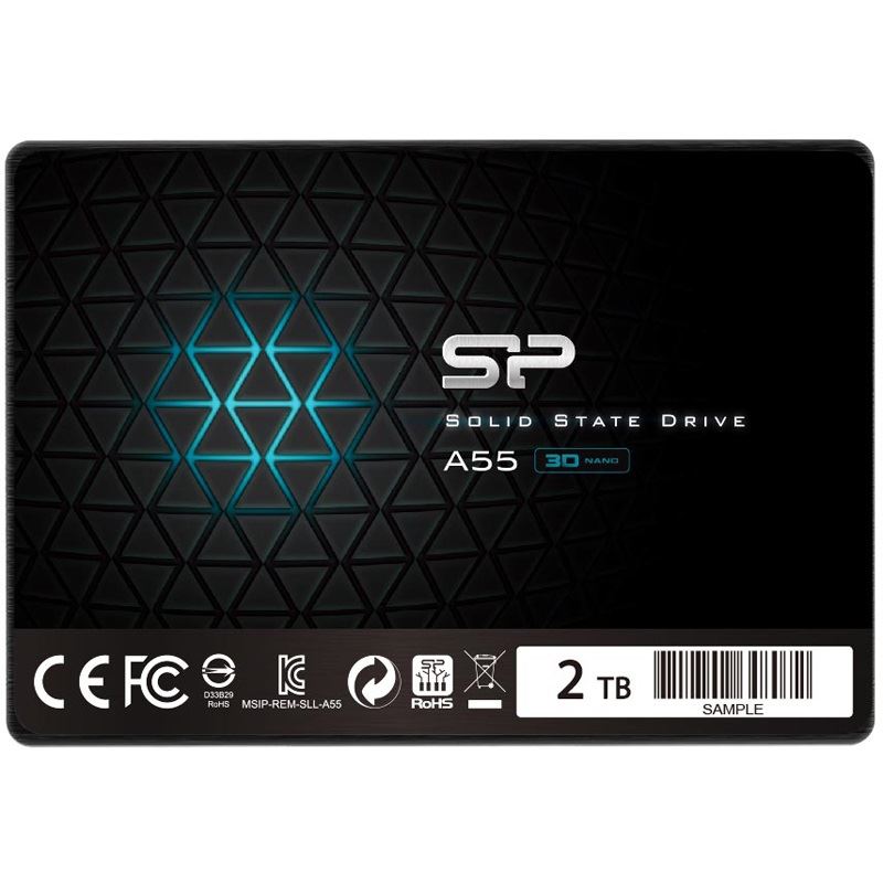 2TB Silicon Power Ace A55 2.5" (6.4cm) SATA 6Gb/s 3D-NAND TLC (SP002TBBSS3A55S25)