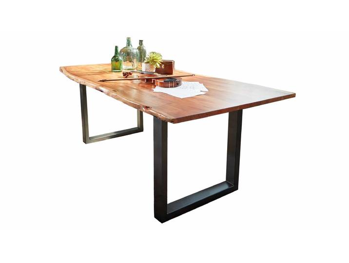 Esstisch Baumkantentisch 120 x 80 cm massive Akazie - AGRA