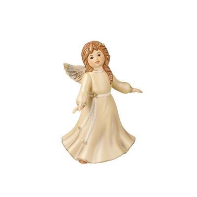 Engelfigur GOEBEL "Voller Freude", champagner, B:8,5cm H:11cm T:15cm, Dekofiguren, Engelfigur