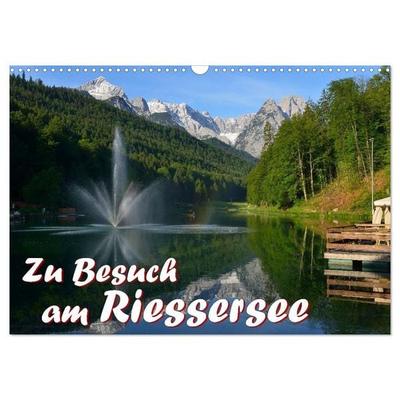 Zu Besuch am Riessersee (Wandkalender 2027 DIN A3 quer), CALVENDO Monatskalender